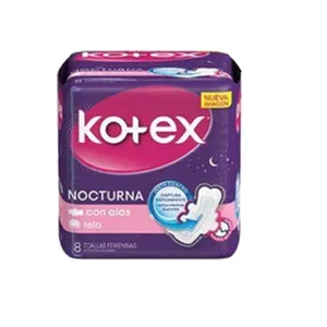 Toallas Sanitarias Kotex Nocturna 8 Und